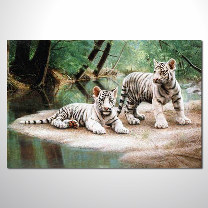 動物王國 豹子01 油畫 裝飾...