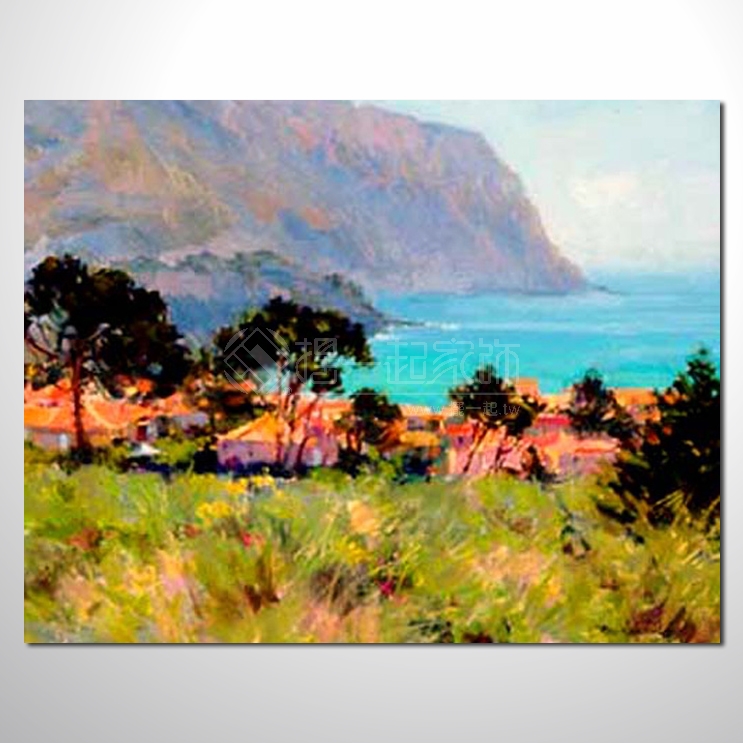蔚藍地中海088 風景 油畫 ...