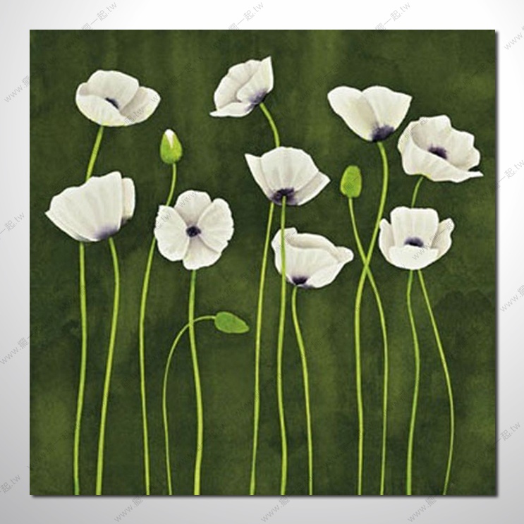 典雅單幅花卉051 油畫 裝飾...
