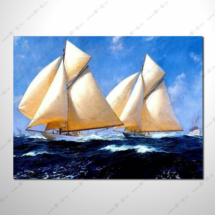 希臘船景47 風景 油畫 裝飾...