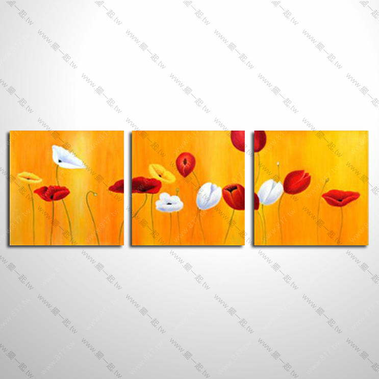 典雅3拼花卉002 油畫 裝飾...